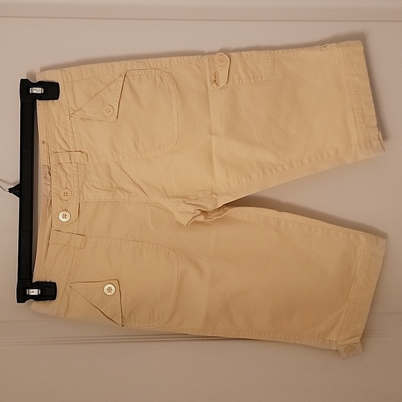 Nori Pale Yellow Bermuda / Cargo Shorts, Size 5. - Picture 1 of 11